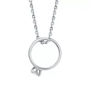 Золотая подвеска с бриллиантами природными