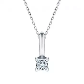 Золотая подвеска с бриллиантами природными