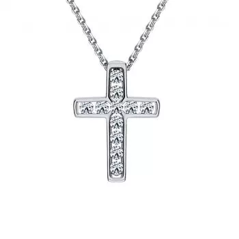 Золотая подвеска с бриллиантами природными