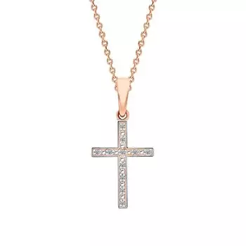 Золотая подвеска с бриллиантами природными