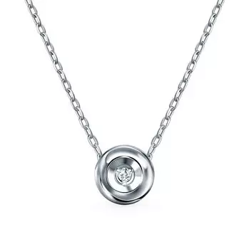 Золотая подвеска с бриллиантами природными