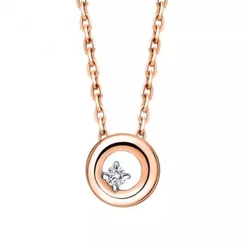 Золотая подвеска с бриллиантами природными