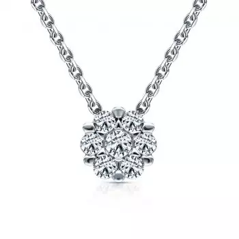 Золотая подвеска с бриллиантами природными