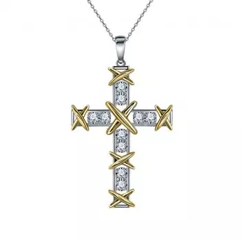 Золотая подвеска с бриллиантами природными