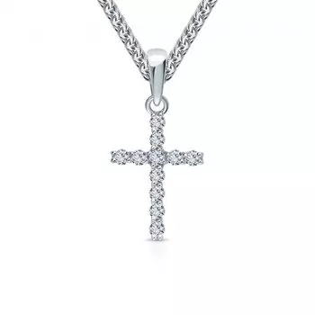 Золотая подвеска с бриллиантами природными