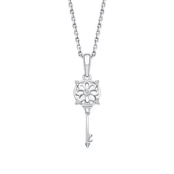 Золотая подвеска с бриллиантами природными