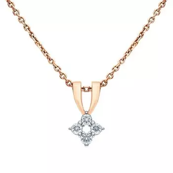 Золотая подвеска с бриллиантами природными