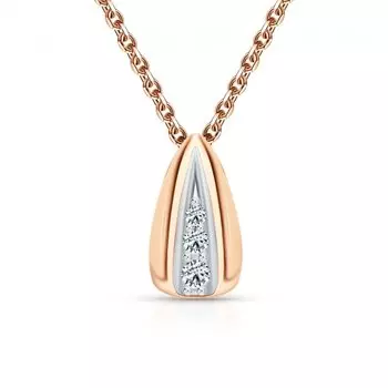 Золотая подвеска с бриллиантами природными