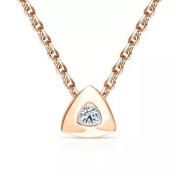 Золотая подвеска с бриллиантами природными