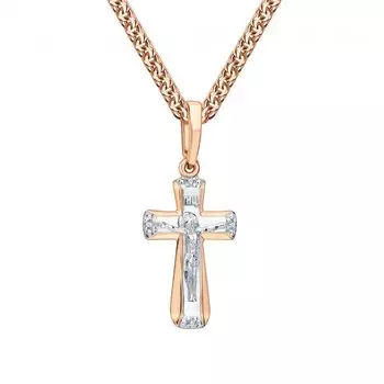 Золотая подвеска с бриллиантами природными