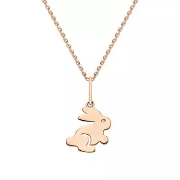 Золотая подвеска с бриллиантами природными