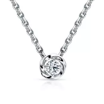 Золотая подвеска с бриллиантами природными