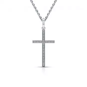 Золотая подвеска с бриллиантами природными