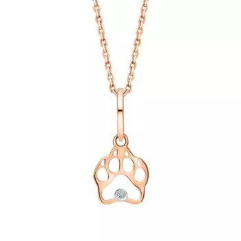 Золотая подвеска с бриллиантами природными