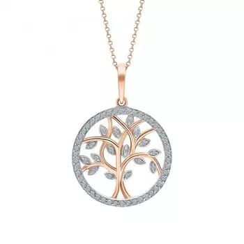 Золотая подвеска с бриллиантами природными