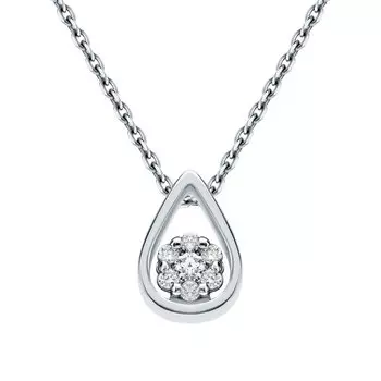 Золотая подвеска с бриллиантами природными