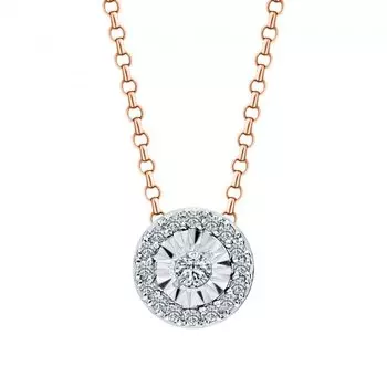 Золотая подвеска с бриллиантами природными