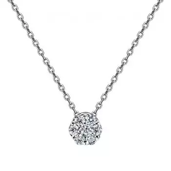 Золотая подвеска с бриллиантами природными