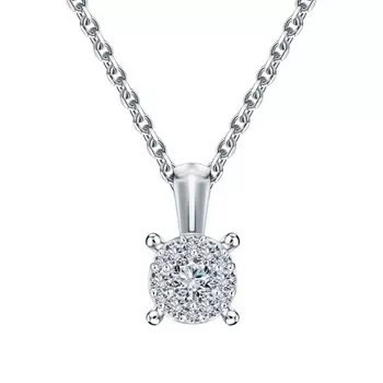 Золотая подвеска с бриллиантами природными