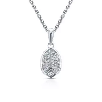 Золотая подвеска с бриллиантами природными