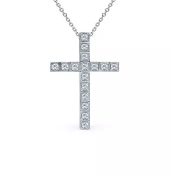 Золотая подвеска с бриллиантами природными