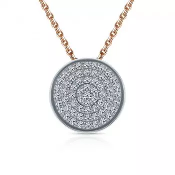 Золотая подвеска с бриллиантами природными