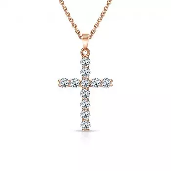 Золотая подвеска с бриллиантами природными