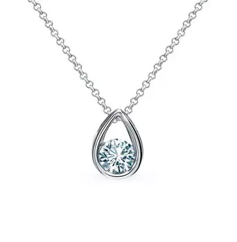 Золотая подвеска с бриллиантами природными