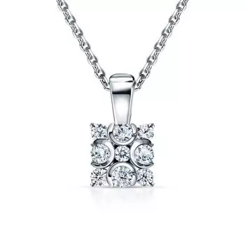 Золотая подвеска с бриллиантами природными