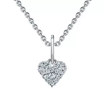 Золотая подвеска с бриллиантами природными