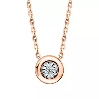 Золотая подвеска с бриллиантами природными