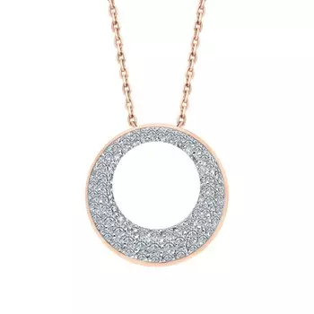 Золотая подвеска с бриллиантами природными