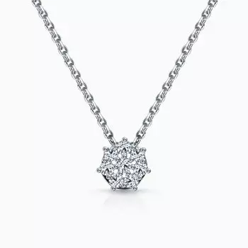 Золотая подвеска с бриллиантами природными