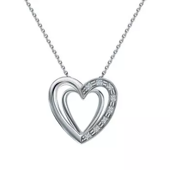 Золотая подвеска с бриллиантами природными