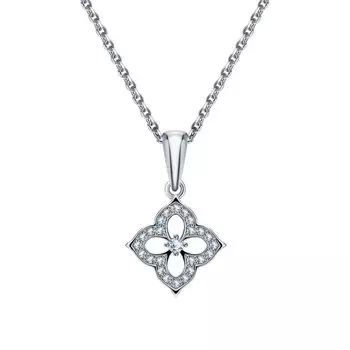 Золотая подвеска с бриллиантами природными