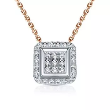 Золотая подвеска с бриллиантами природными