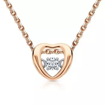 Золотая подвеска с бриллиантами природными