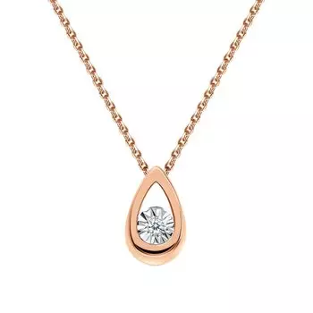 Золотая подвеска с бриллиантами природными