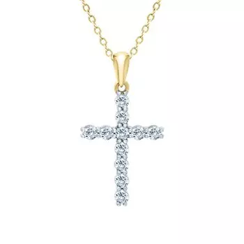 Золотая подвеска с бриллиантами природными