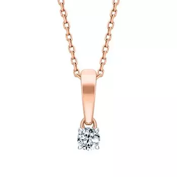 Золотая подвеска с бриллиантами природными