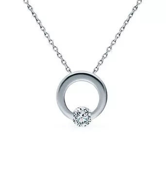 Золотая подвеска с бриллиантами природными