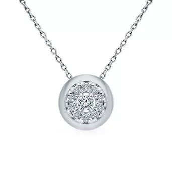 Золотая подвеска с бриллиантами природными