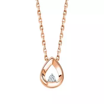 Золотая подвеска с бриллиантами природными