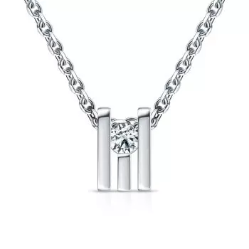 Золотая подвеска с бриллиантами природными