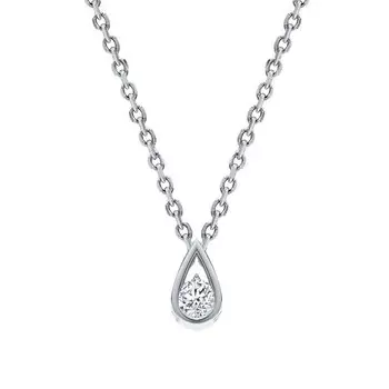 Золотая подвеска с бриллиантами природными