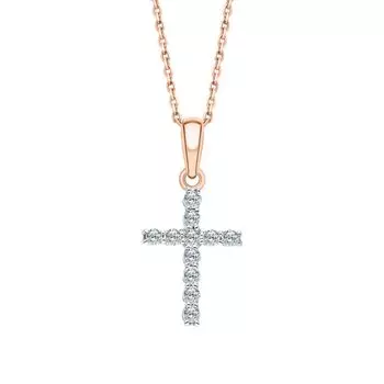 Золотая подвеска с бриллиантами природными