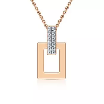 Золотая подвеска с бриллиантами природными