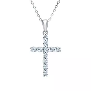 Золотая подвеска с бриллиантами природными