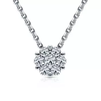 Золотая подвеска с бриллиантами природными