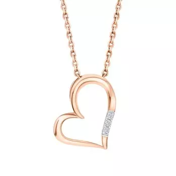 Золотая подвеска с бриллиантами природными